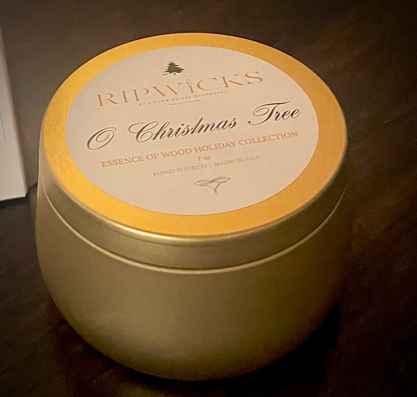 Wood Wick Candle - O Christmas Tree 7 oz.