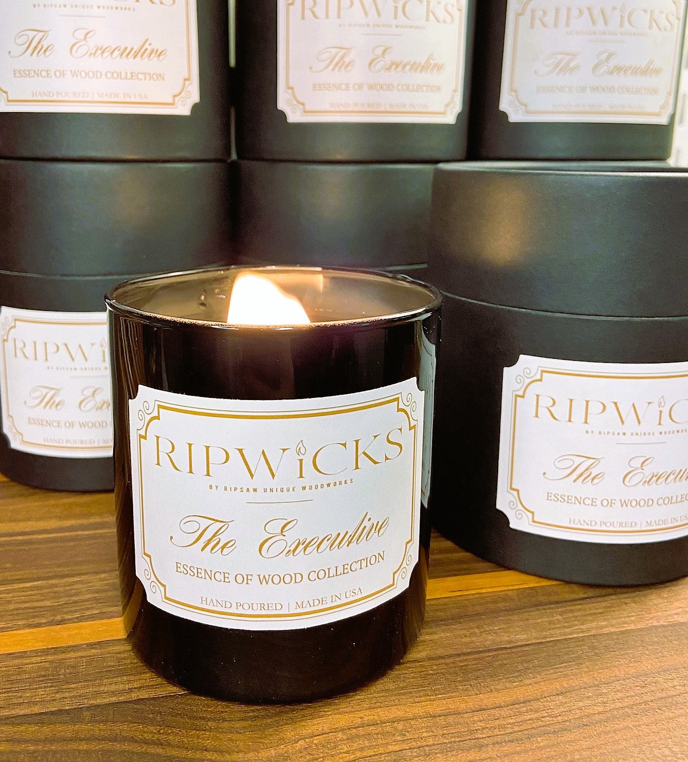 Wood Wick Candle - The Executive