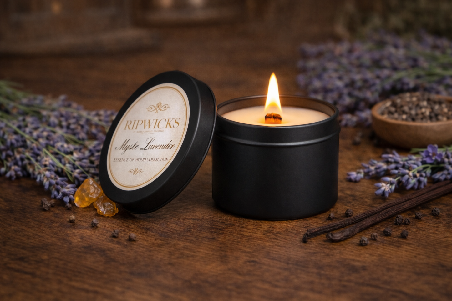 Mystic Lavender 7 oz - Wood Wick Candle