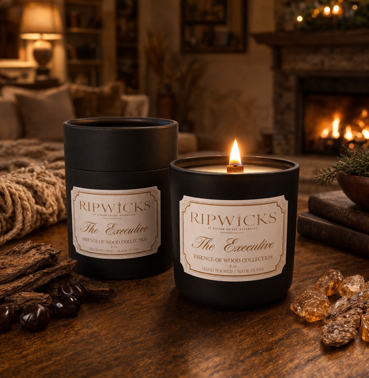 The Executive 9 oz - Wood Wick Candle