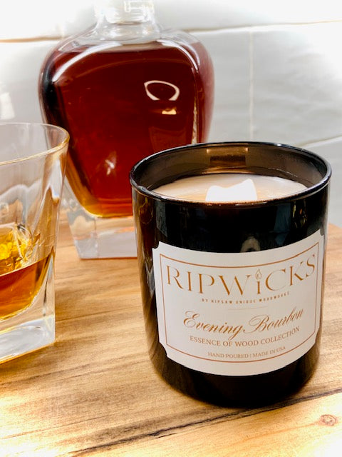 Wood Wick Candle - Evening Bourbon