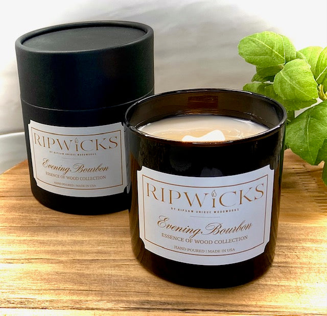 Wood Wick Candle - Evening Bourbon